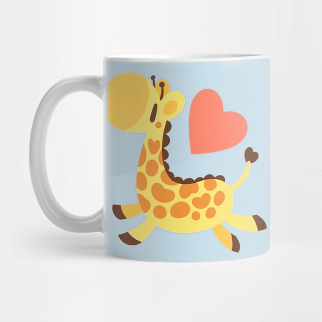 Heart Giraffe by Chaobunnies